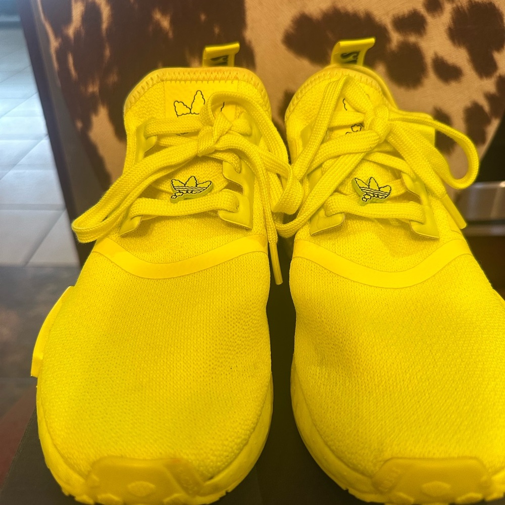 Women Adidas Bright Yellow Sneakers - Picture 5 of 8